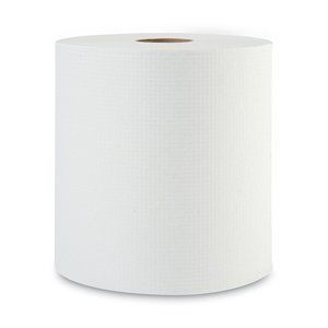 Boardwalk Hardwound Paper Towels, 8" x 800ft, 1-Ply, White, 6 Rolls/Carton